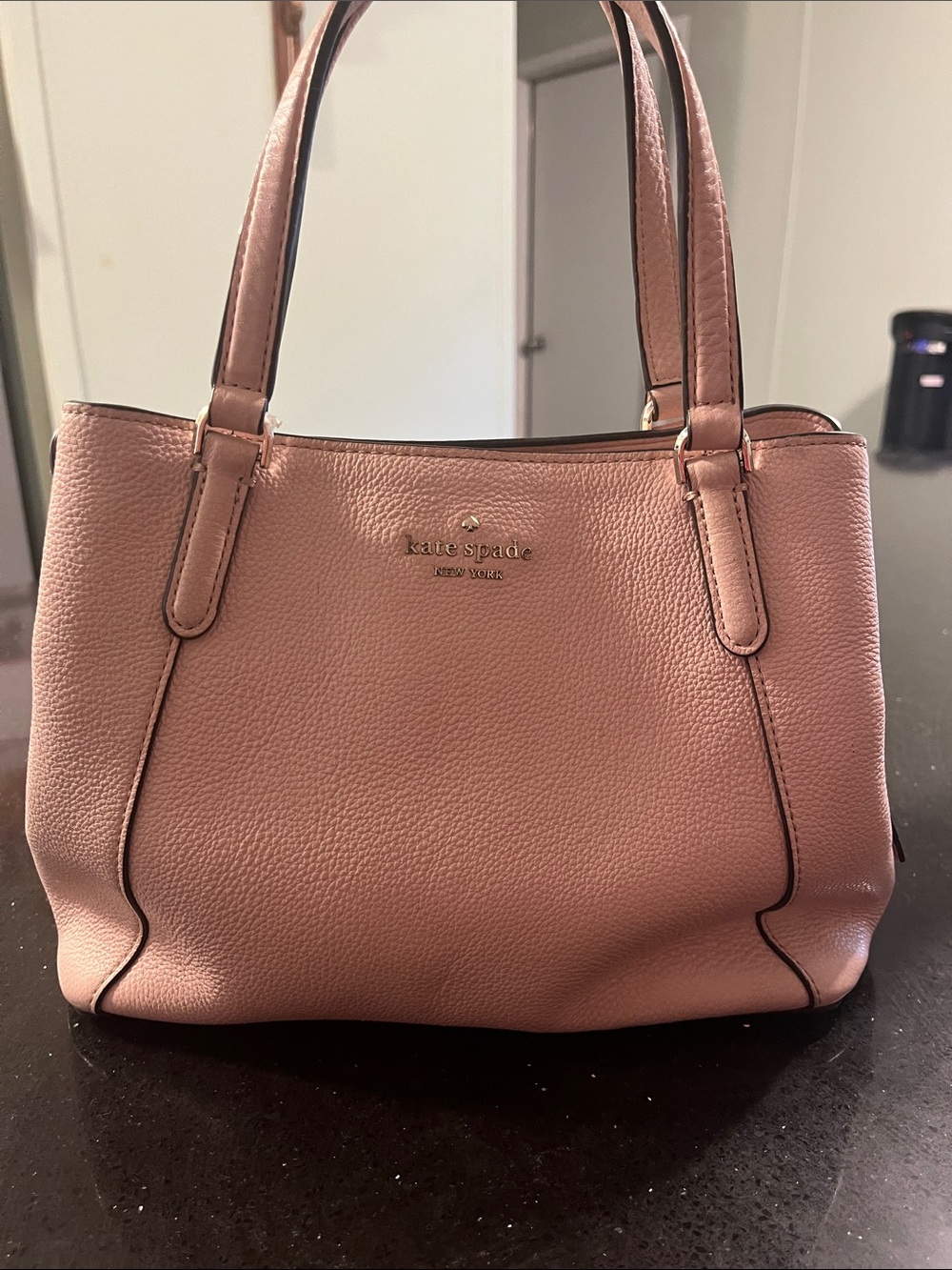 kate spade Pink Pebbled Leather Shoulder Bag